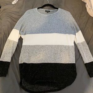 Over sized striped long sleeve